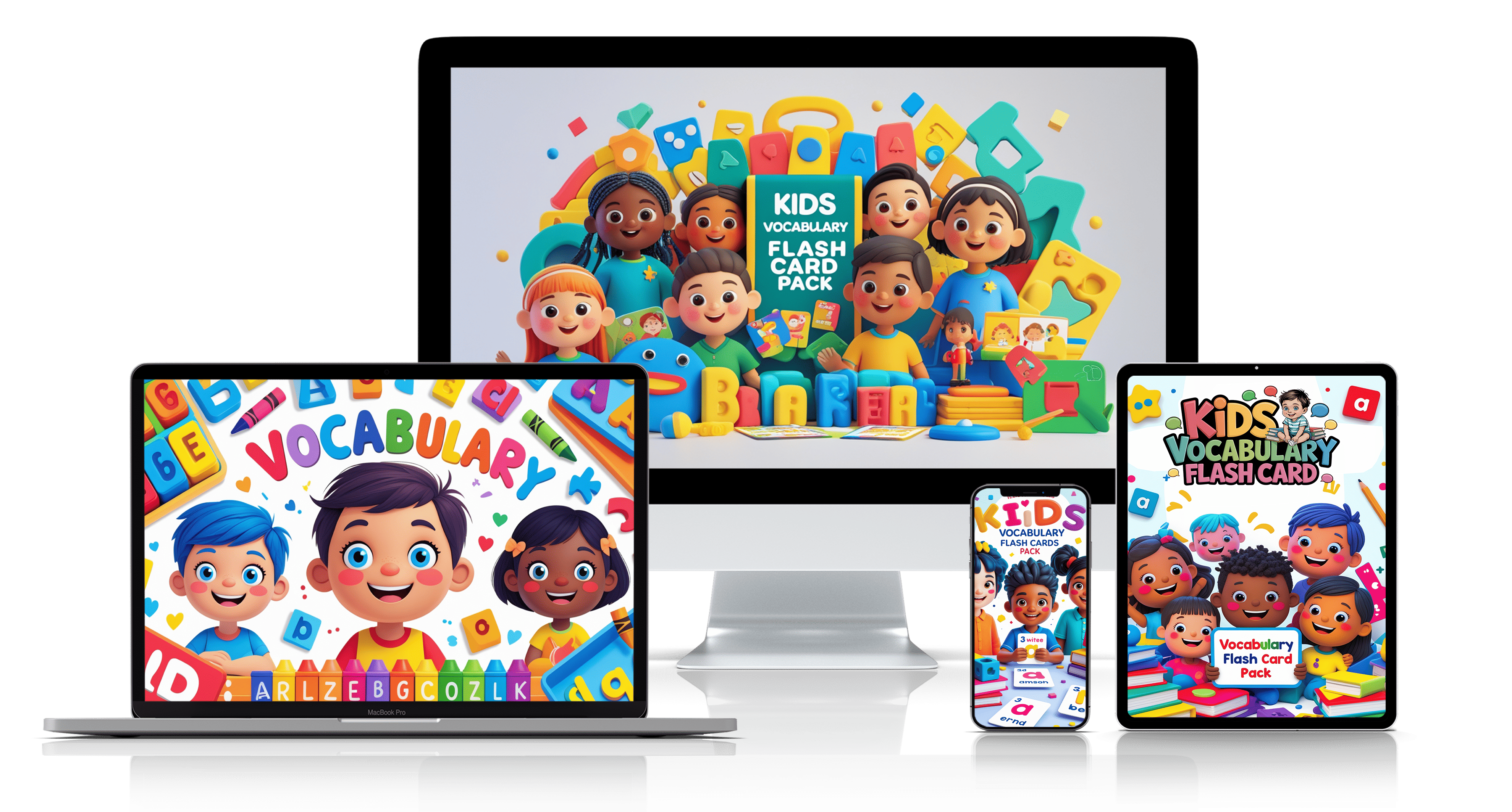 Kids Vocabulary Flash Cards Pack